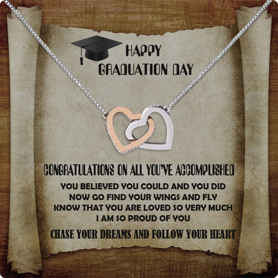 Graduation Day Personalized Message Card Necklace