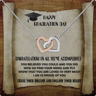 Graduation Day Personalized Message Card Necklace