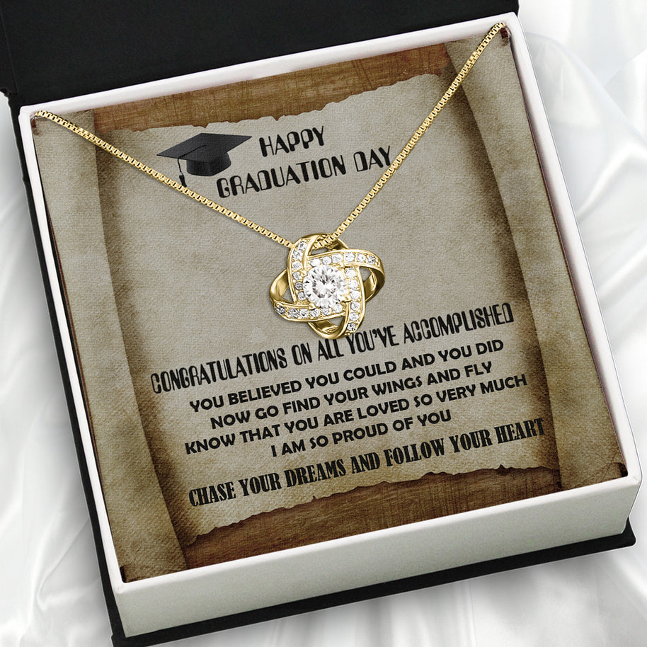 Graduation Day Personalized Message Card Necklace