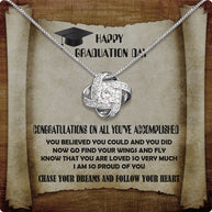 Graduation Day Personalized Message Card Necklace