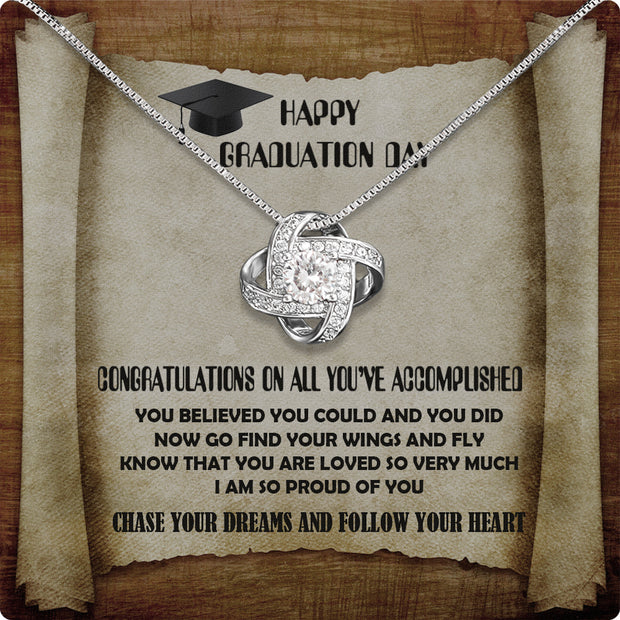 Graduation Day Personalized Message Card Necklace