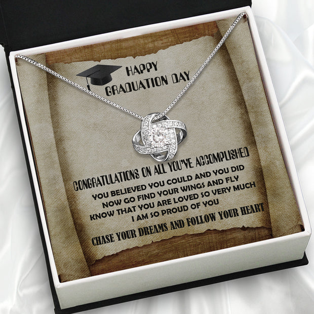 Graduation Day Personalized Message Card Necklace