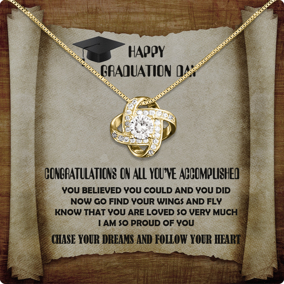 Graduation Day Personalized Message Card Necklace