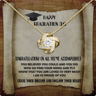 Graduation Day Personalized Message Card Necklace