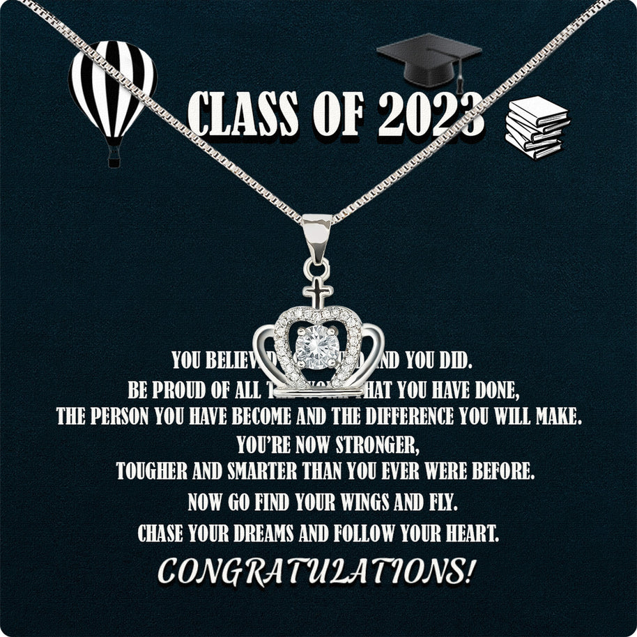 Graduation Day Personalized Message Card Necklace