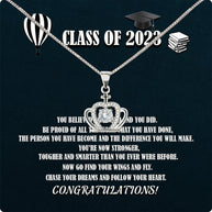 Graduation Day Personalized Message Card Necklace