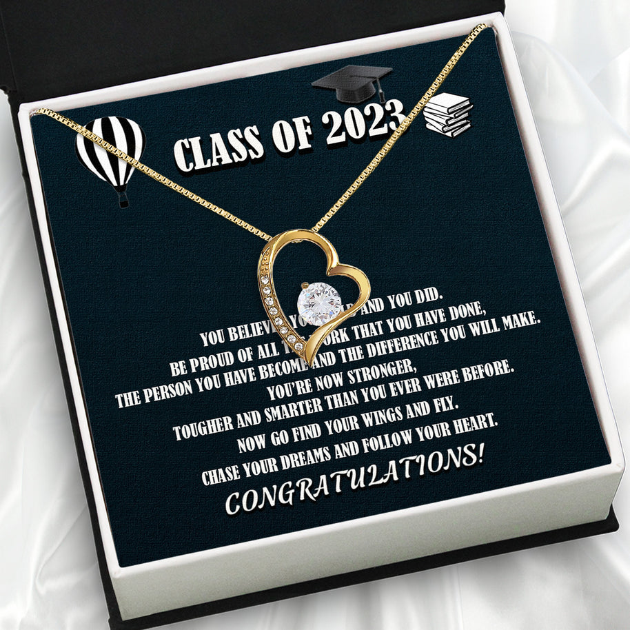 Graduation Day Personalized Message Card Necklace