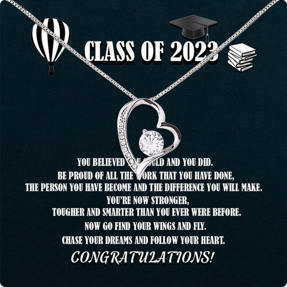 Graduation Day Personalized Message Card Necklace