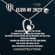 Graduation Day Personalized Message Card Necklace