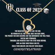 Graduation Day Personalized Message Card Necklace