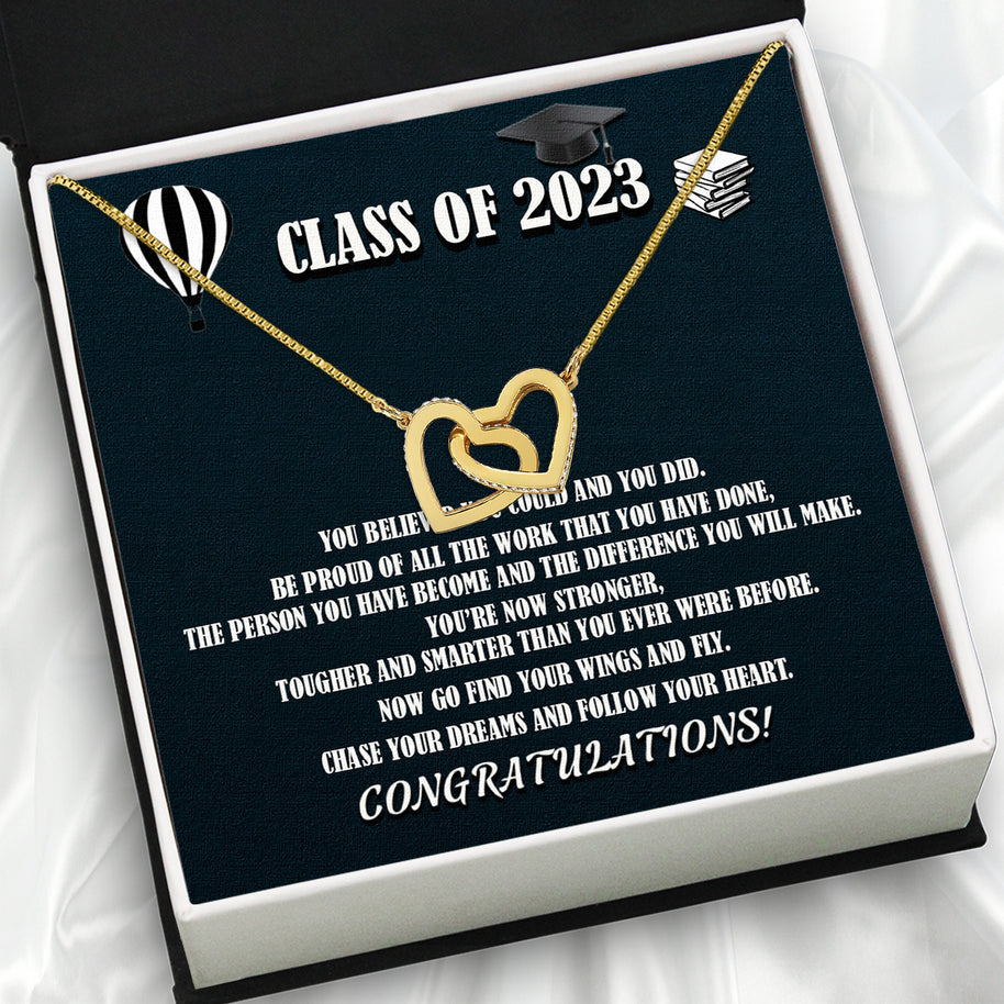 Graduation Day Personalized Message Card Necklace