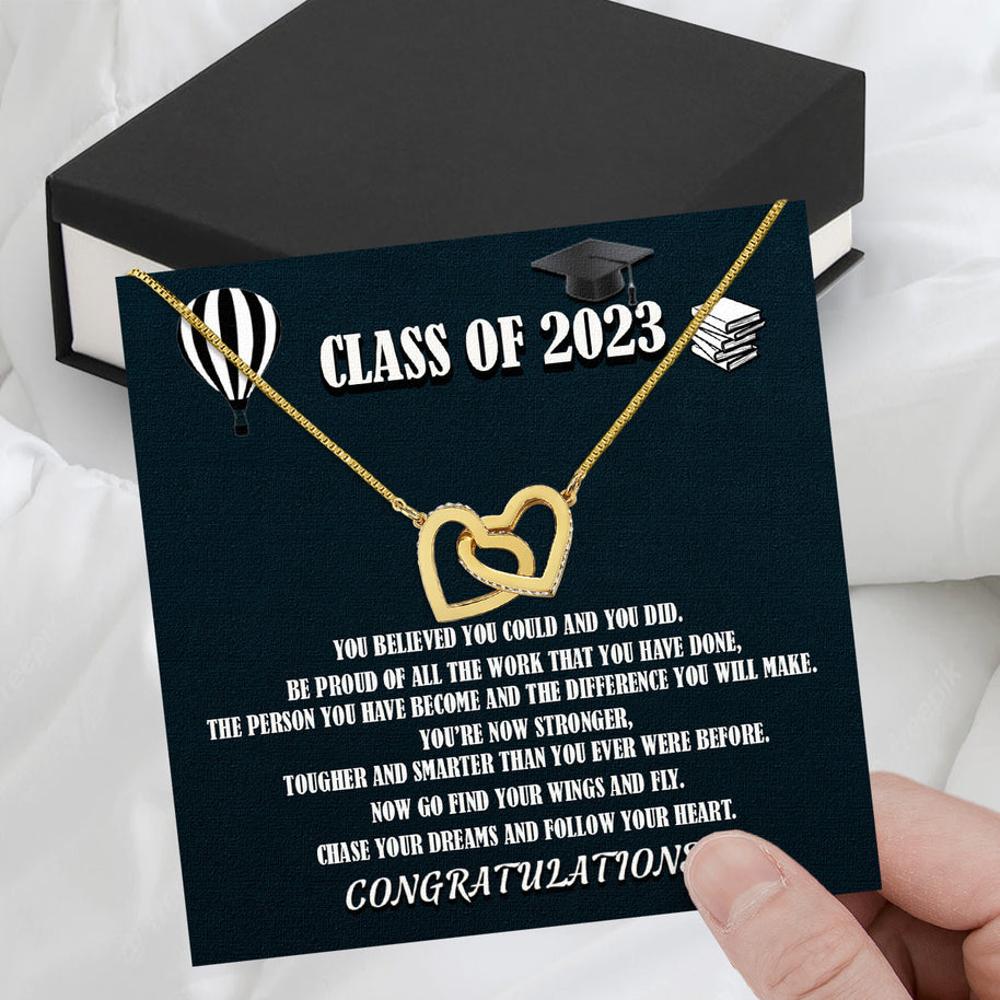Graduation Day Personalized Message Card Necklace