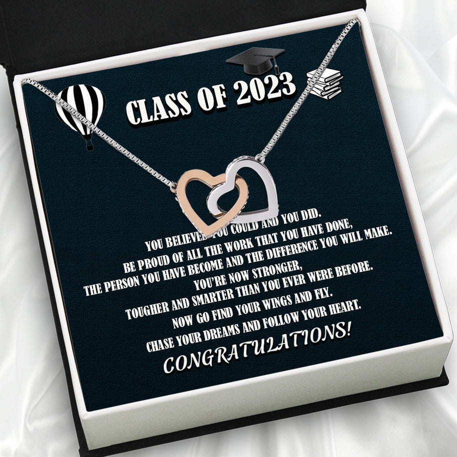 Graduation Day Personalized Message Card Necklace
