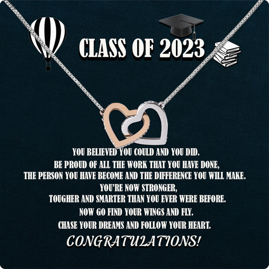 Graduation Day Personalized Message Card Necklace