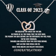 Graduation Day Personalized Message Card Necklace