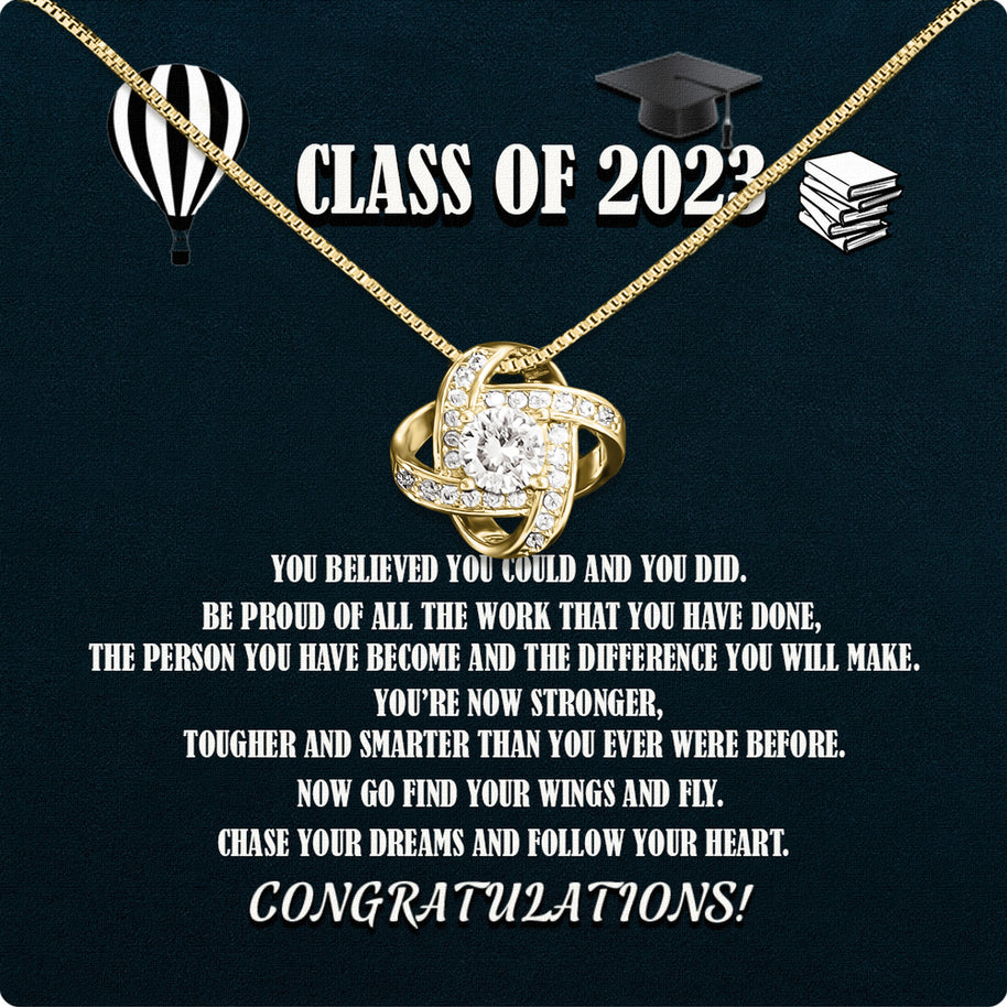 Graduation Day Personalized Message Card Necklace