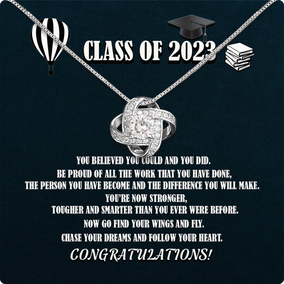 Graduation Day Personalized Message Card Necklace