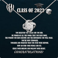 Graduation Day Personalized Message Card Necklace