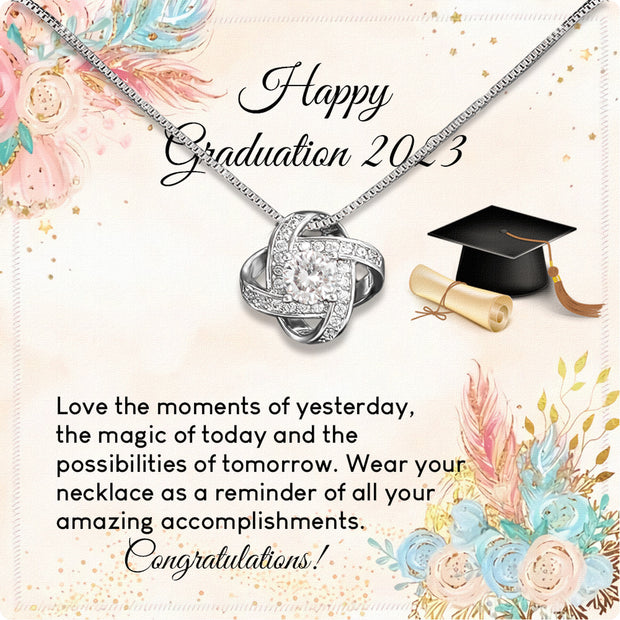 Graduation Day Personalized Message Card Necklace
