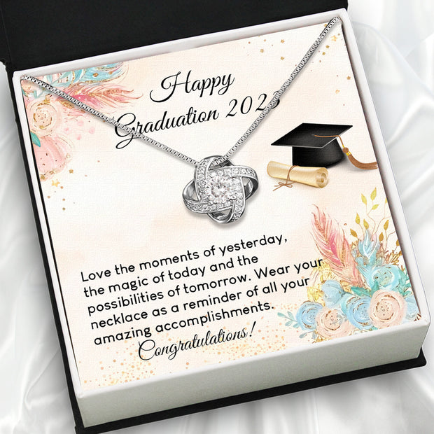 Graduation Day Personalized Message Card Necklace