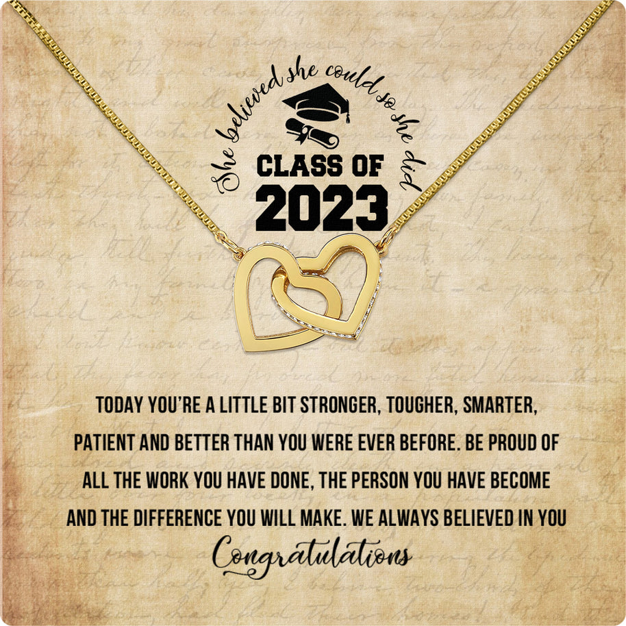 Graduation Day Personalized Message Card Necklace