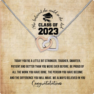 Graduation Day Personalized Message Card Necklace