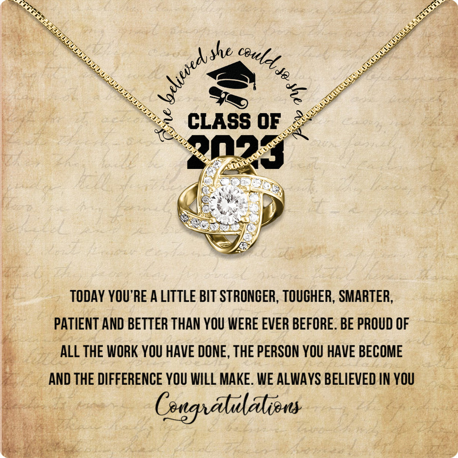 Graduation Day Personalized Message Card Necklace