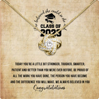 Graduation Day Personalized Message Card Necklace