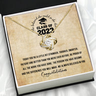 Graduation Day Personalized Message Card Necklace
