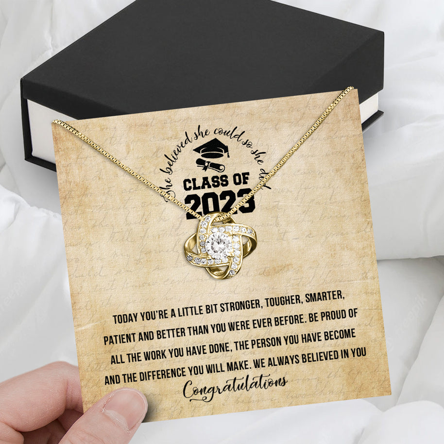 Graduation Day Personalized Message Card Necklace