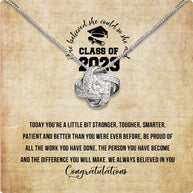 Graduation Day Personalized Message Card Necklace