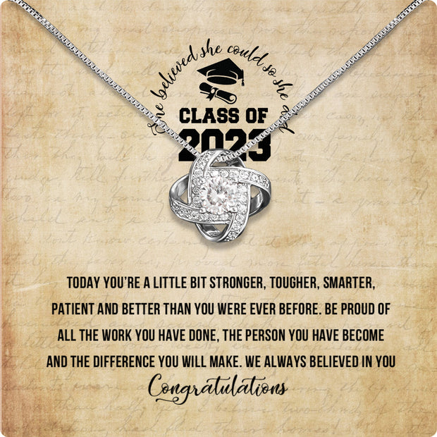 Graduation Day Personalized Message Card Necklace