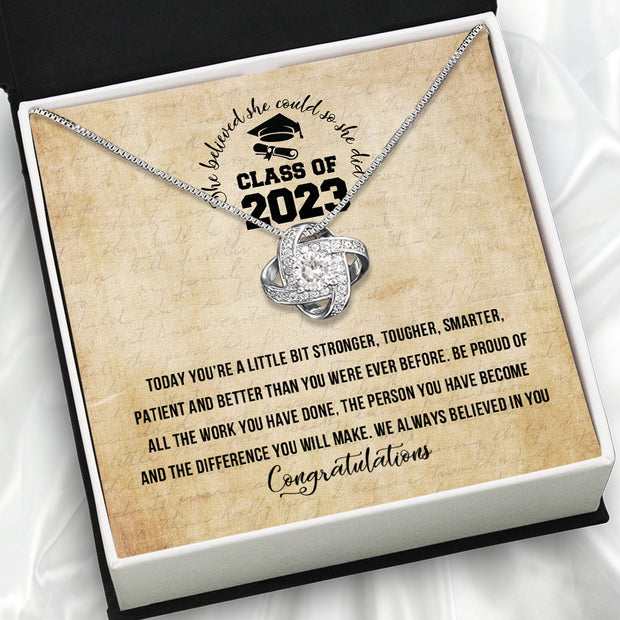Graduation Day Personalized Message Card Necklace