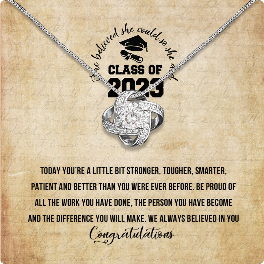 Graduation Day Personalized Message Card Necklace