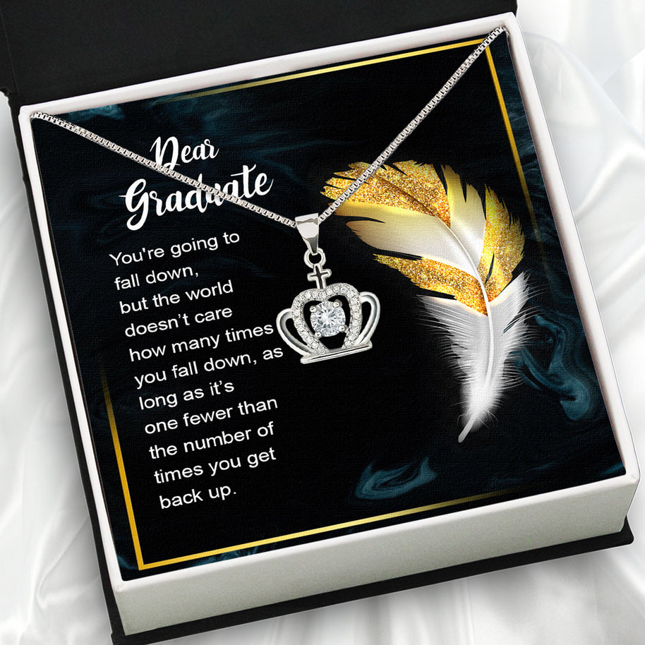Graduation Day Personalized Message Card Necklace