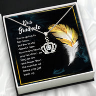 Graduation Day Personalized Message Card Necklace