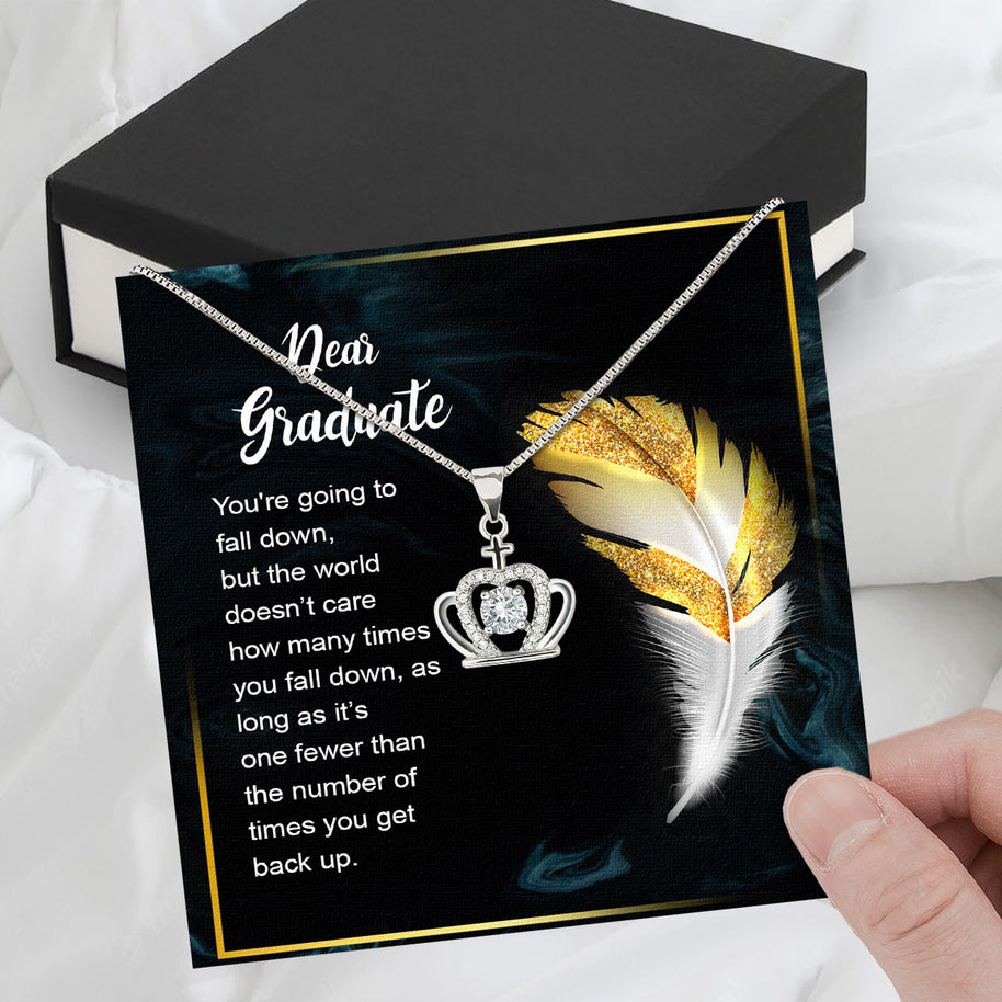 Graduation Day Personalized Message Card Necklace