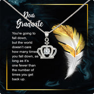 Graduation Day Personalized Message Card Necklace