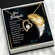 Graduation Day Personalized Message Card Necklace
