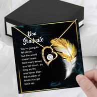 Graduation Day Personalized Message Card Necklace