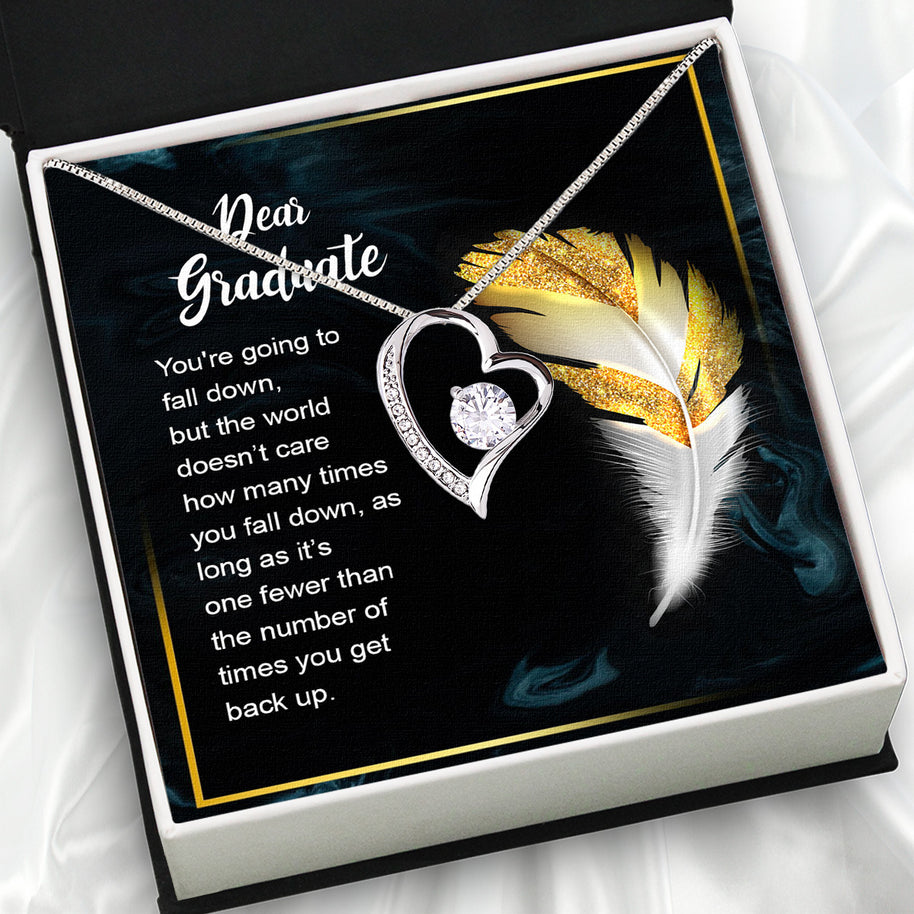 Graduation Day Personalized Message Card Necklace