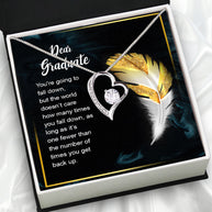 Graduation Day Personalized Message Card Necklace