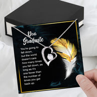 Graduation Day Personalized Message Card Necklace
