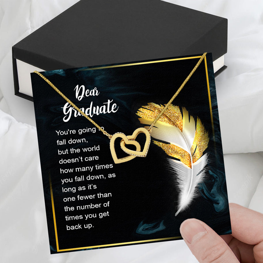 Graduation Day Personalized Message Card Necklace