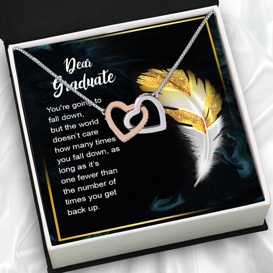 Graduation Day Personalized Message Card Necklace