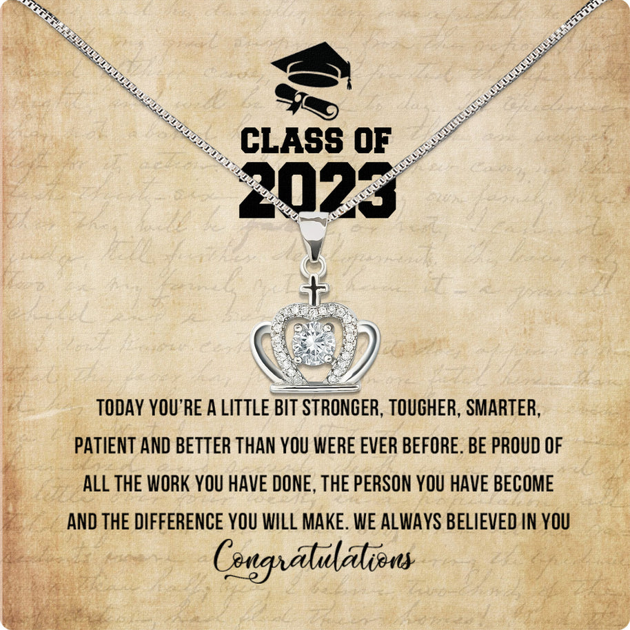 Graduation Day Personalized Message Card Necklace