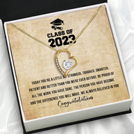 Graduation Day Personalized Message Card Necklace