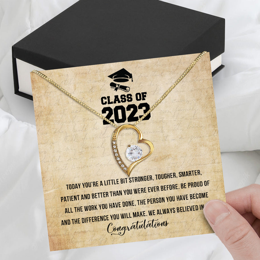 Graduation Day Personalized Message Card Necklace