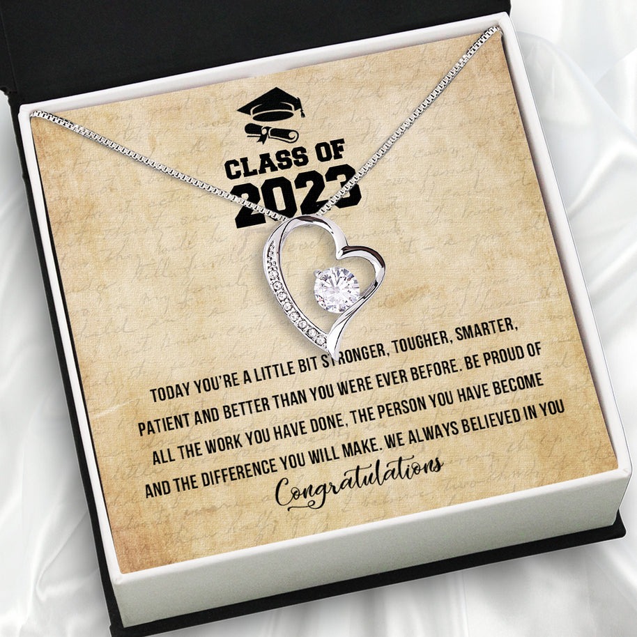 Graduation Day Personalized Message Card Necklace