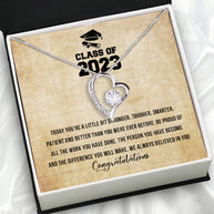 Graduation Day Personalized Message Card Necklace